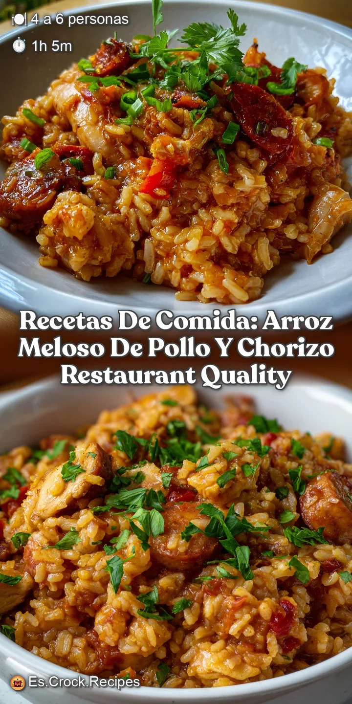 Recetas de comida: Arroz Meloso de Pollo y Chorizo Restaurant Quality