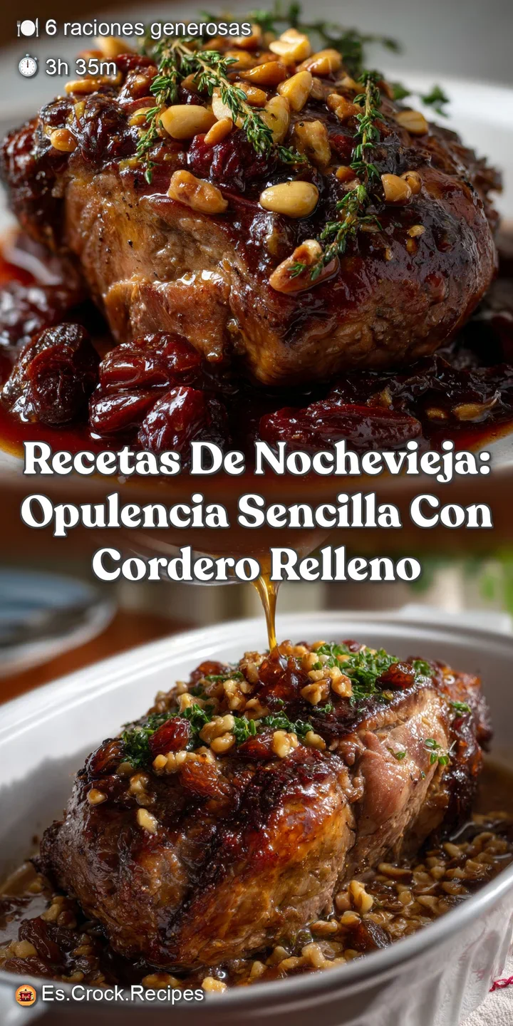 Recetas de Nochevieja: Opulencia Sencilla con Cordero Relleno