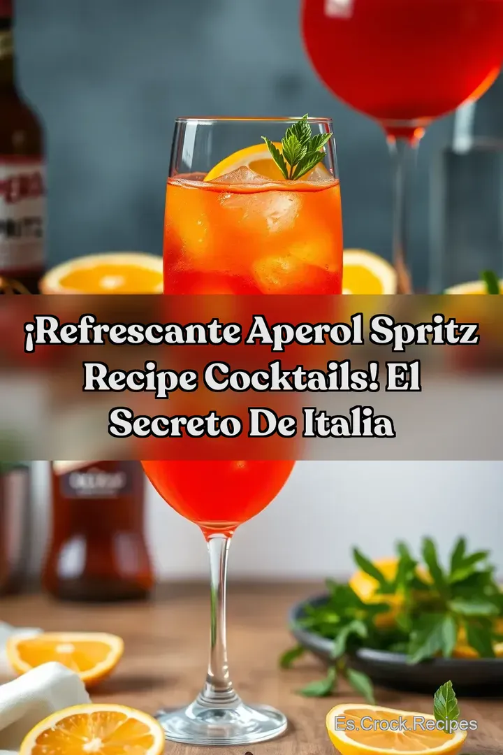 &iexcl;Refrescante Aperol Spritz Recipe Cocktails! El Secreto de Italia