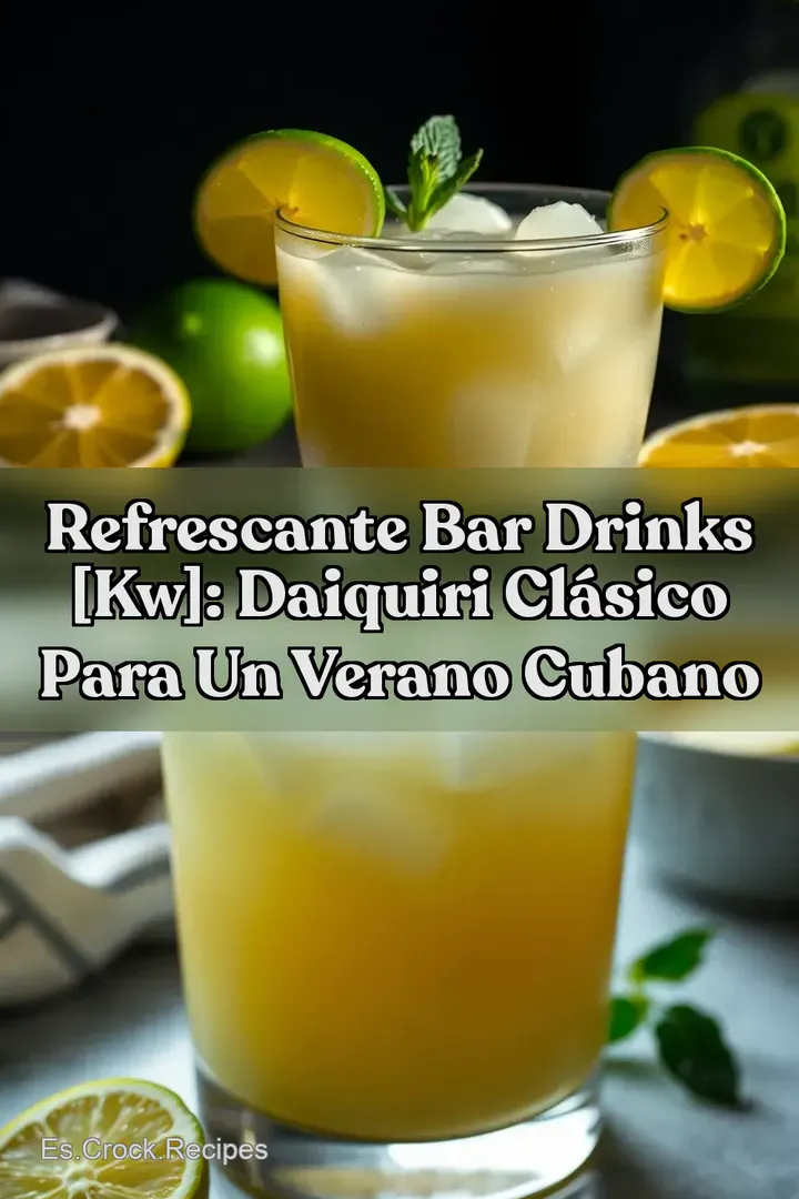 Refrescante Bar Drinks [kw]: Daiquiri Cl&aacute;sico para un Verano Cubano