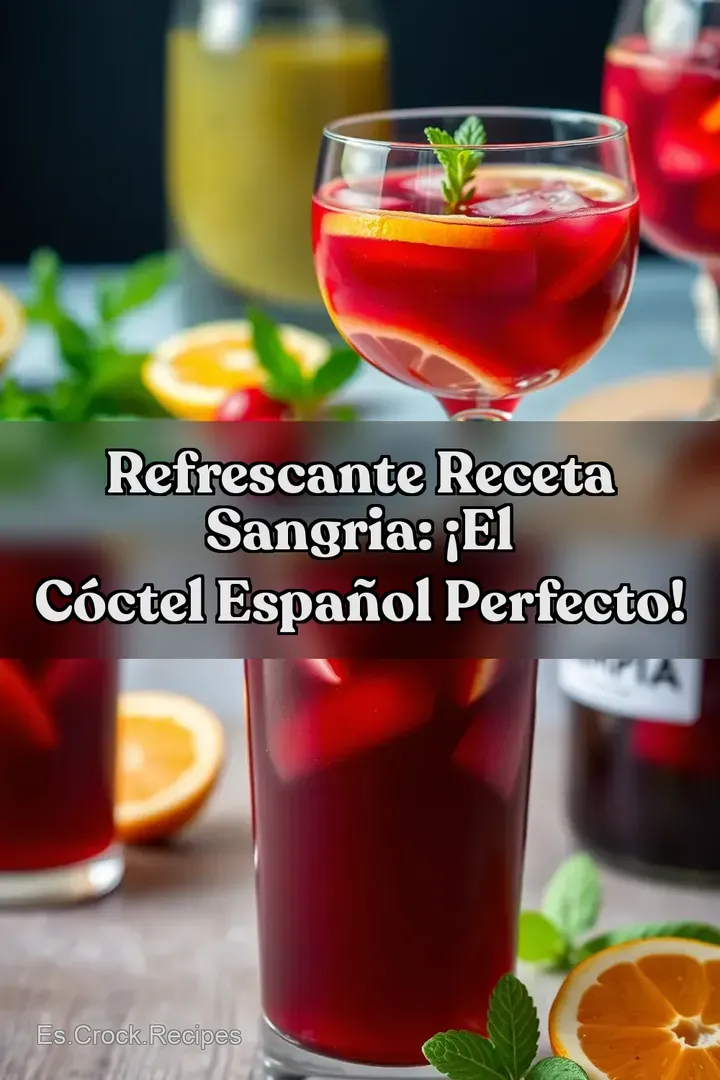 Refrescante Receta Sangria: &iexcl;El C&oacute;ctel Espa&ntilde;ol Perfecto!