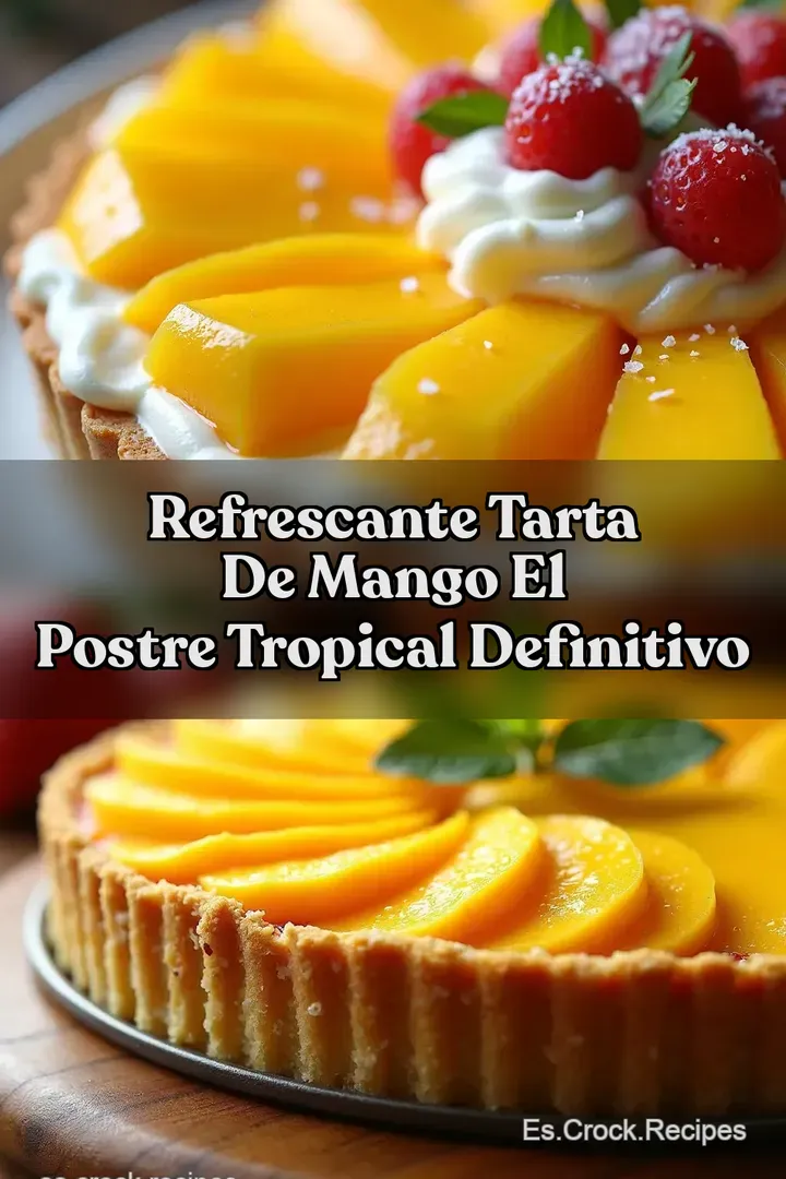 Refrescante Tarta de Mango El Postre Tropical Definitivo