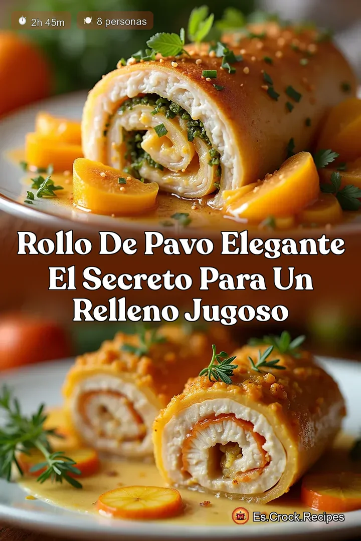 Rollo de Pavo Elegante El Secreto para un Relleno Jugoso