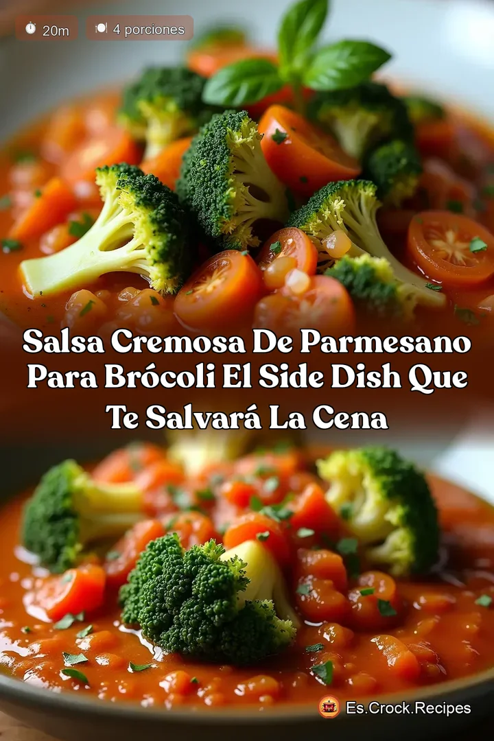 Salsa Cremosa de Parmesano para Br&oacute;coli El Side Dish que te salvar&aacute; la cena