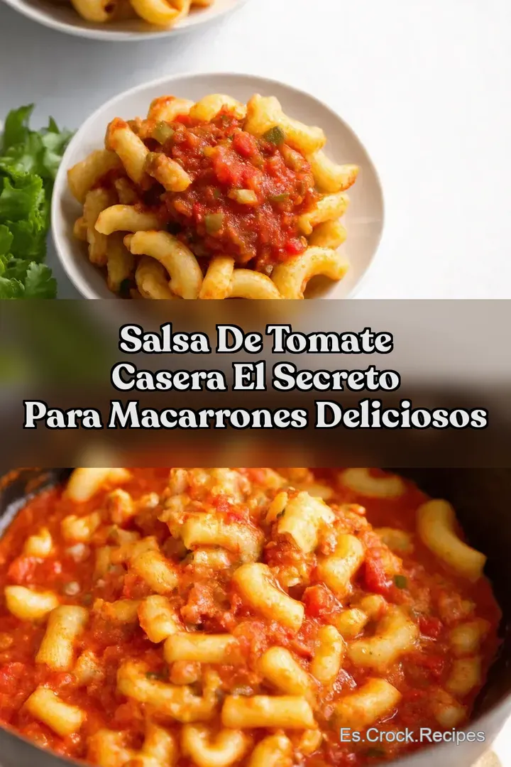 Salsa de Tomate Casera El Secreto para Macarrones Deliciosos