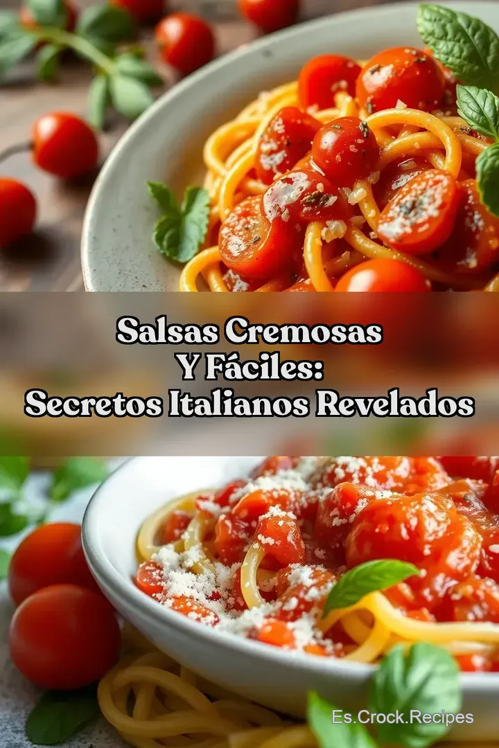Salsas Cremosas y F&aacute;ciles: Secretos Italianos Revelados