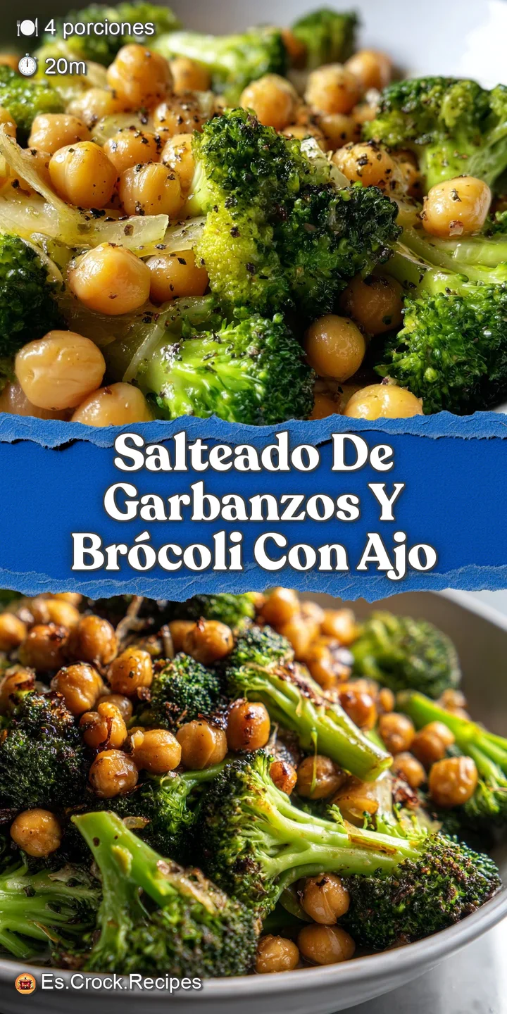 Close-up: Slightly charred chickpeas nestled amongst bright green broccoli, showcasing the simple, fresh ingredients and s...