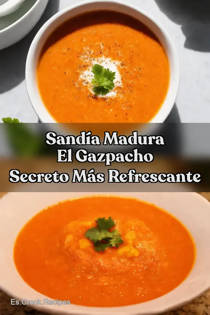 Sand&iacute;a Madura El Gazpacho Secreto M&aacute;s Refrescante