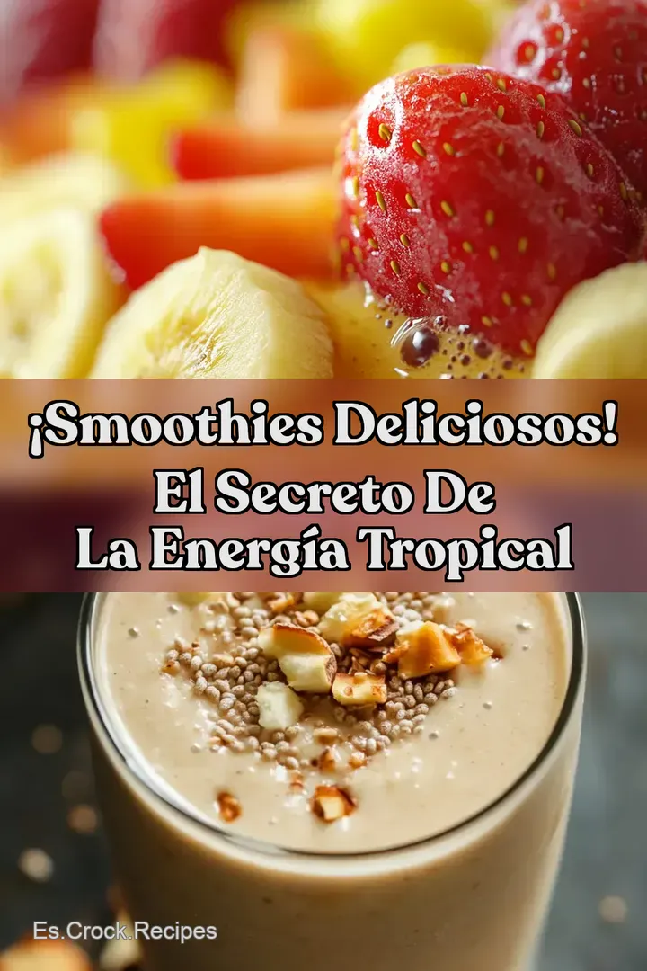 &iexcl;Smoothies Deliciosos! El Secreto de la Energ&iacute;a Tropical