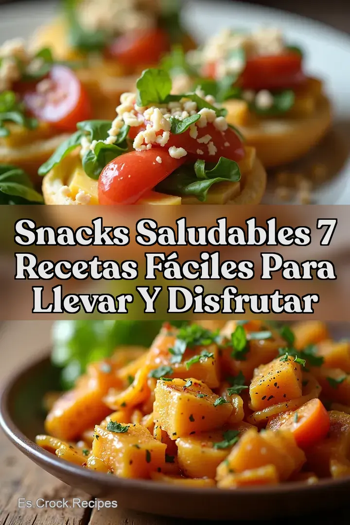 Snacks Saludables 7 Recetas F&aacute;ciles Para LLEVAR y Disfrutar