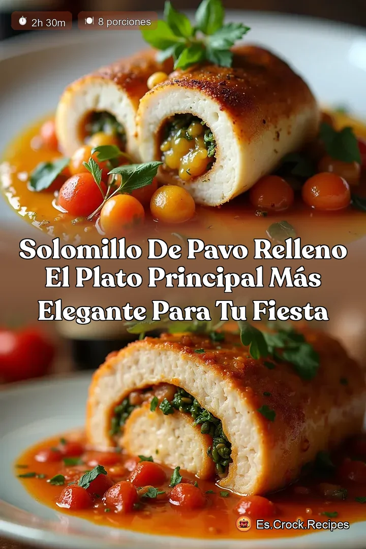 Solomillo de Pavo Relleno El plato principal m&aacute;s elegante para tu fiesta