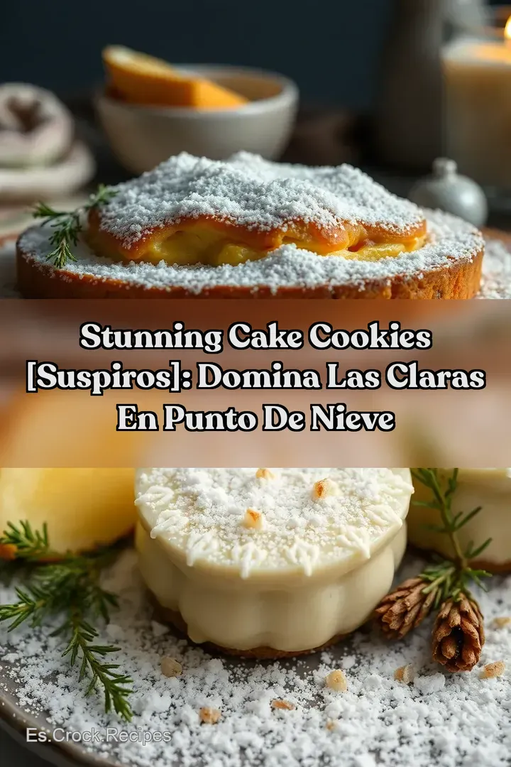 Stunning Cake Cookies [Suspiros]: Domina las Claras en Punto de Nieve