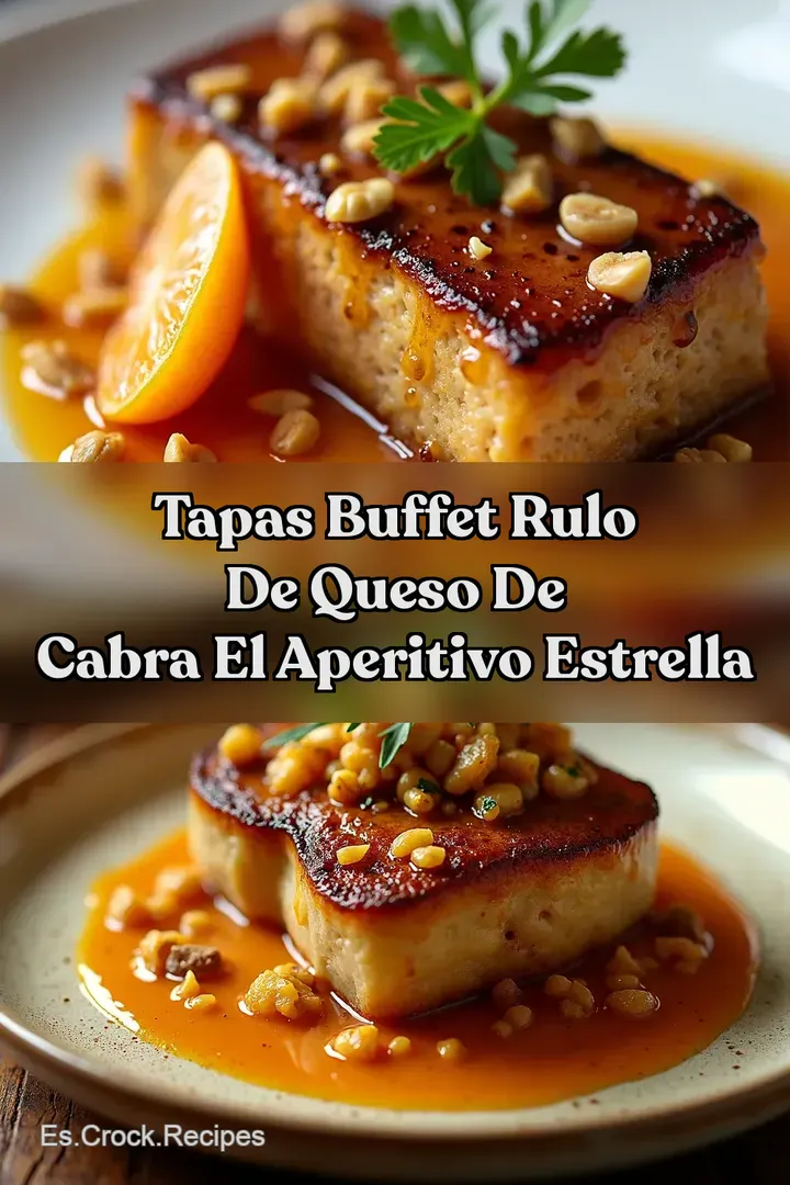 Tapas Buffet Rulo De Queso De Cabra El Aperitivo Estrella