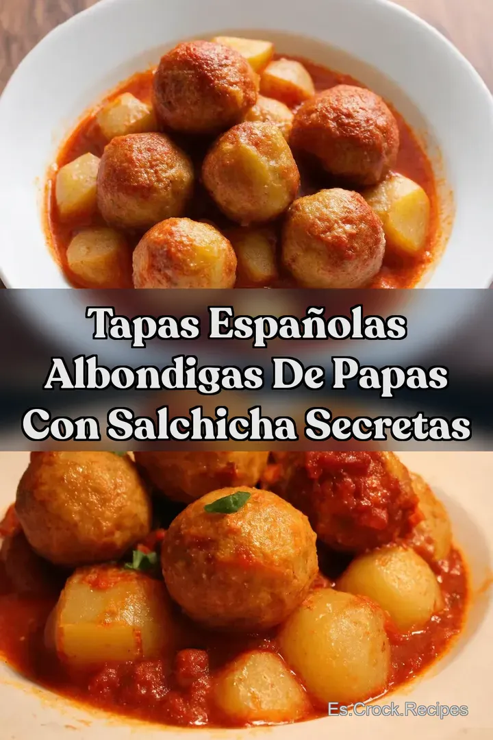 Tapas Espa&ntilde;olas ALBONDIGAS DE PAPAS CON SALCHICHA Secretas