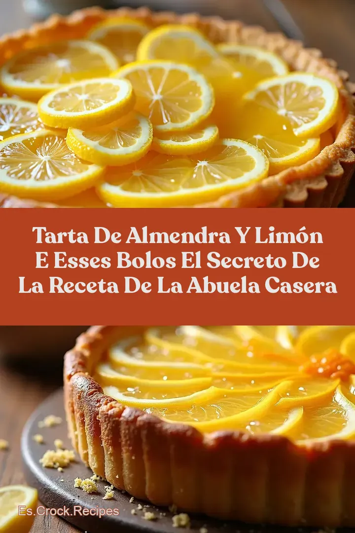 Tarta de Almendra y Lim&oacute;n E esses bolos El Secreto de la Receta de la Abuela Casera