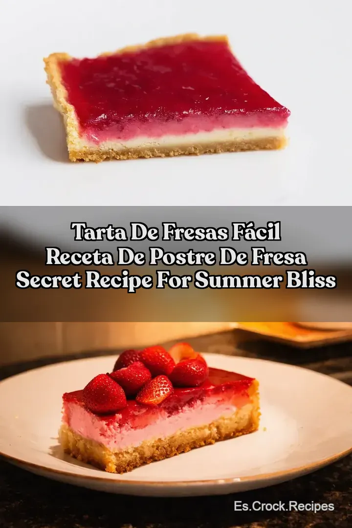 Tarta de Fresas F&aacute;cil RECETA DE POSTRE DE FRESA Secret Recipe for Summer Bliss