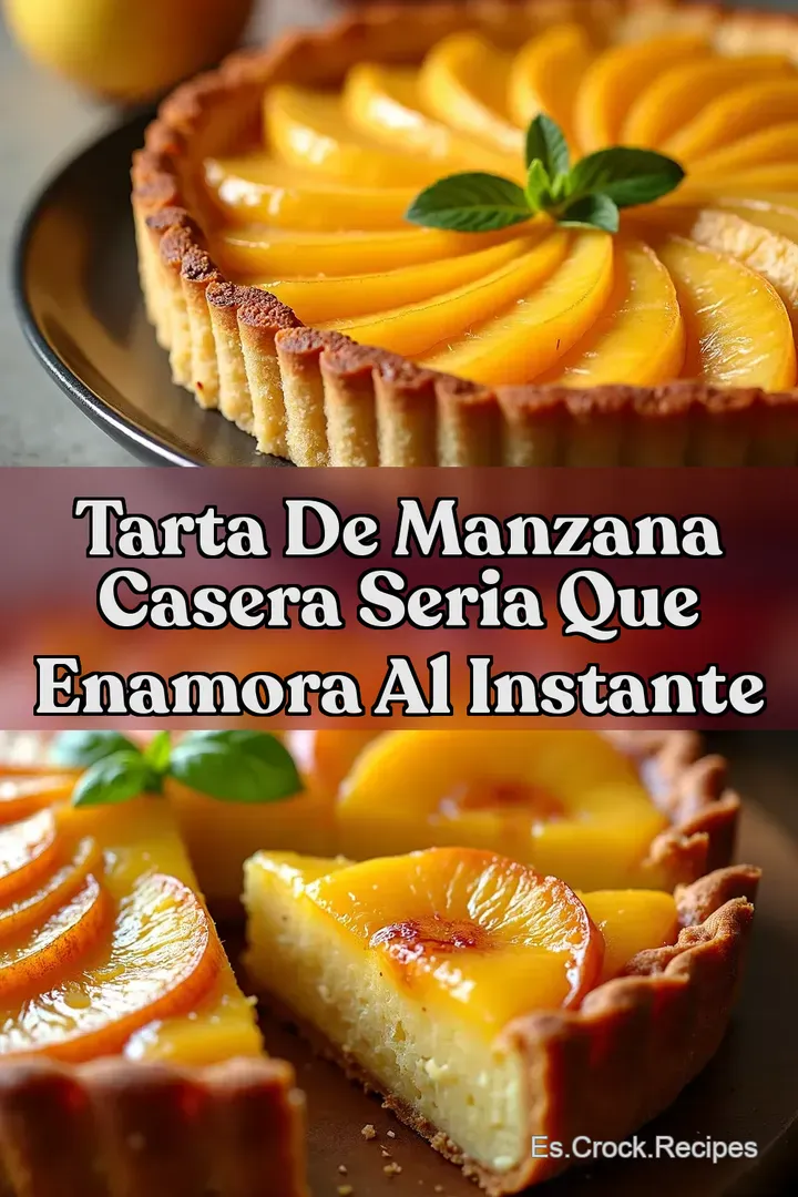 Tarta de Manzana Casera Seria que Enamora al Instante