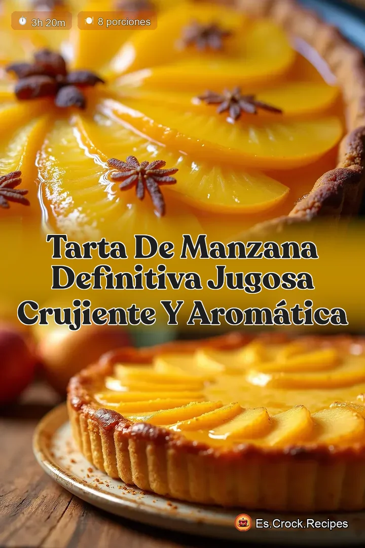 Tarta de Manzana Definitiva Jugosa Crujiente y Arom&aacute;tica