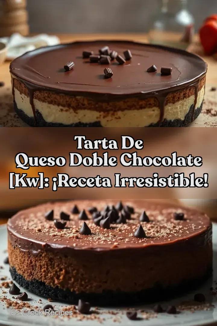 Tarta de Queso Doble Chocolate [kw]: &iexcl;Receta Irresistible!