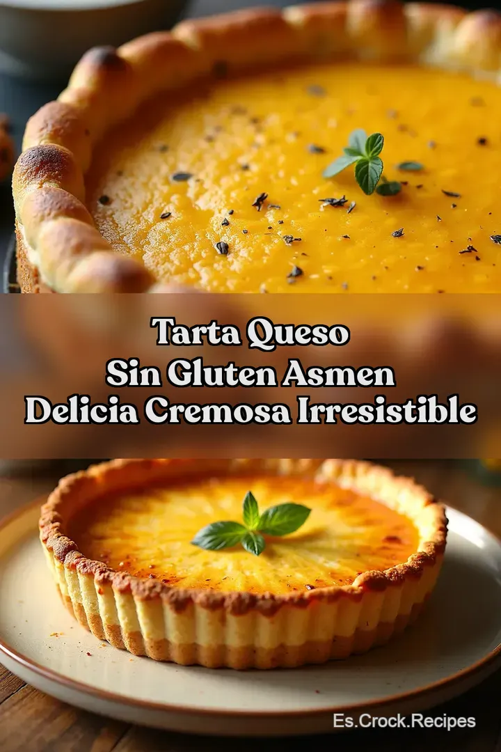 Tarta Queso Sin Gluten asMen Delicia Cremosa Irresistible