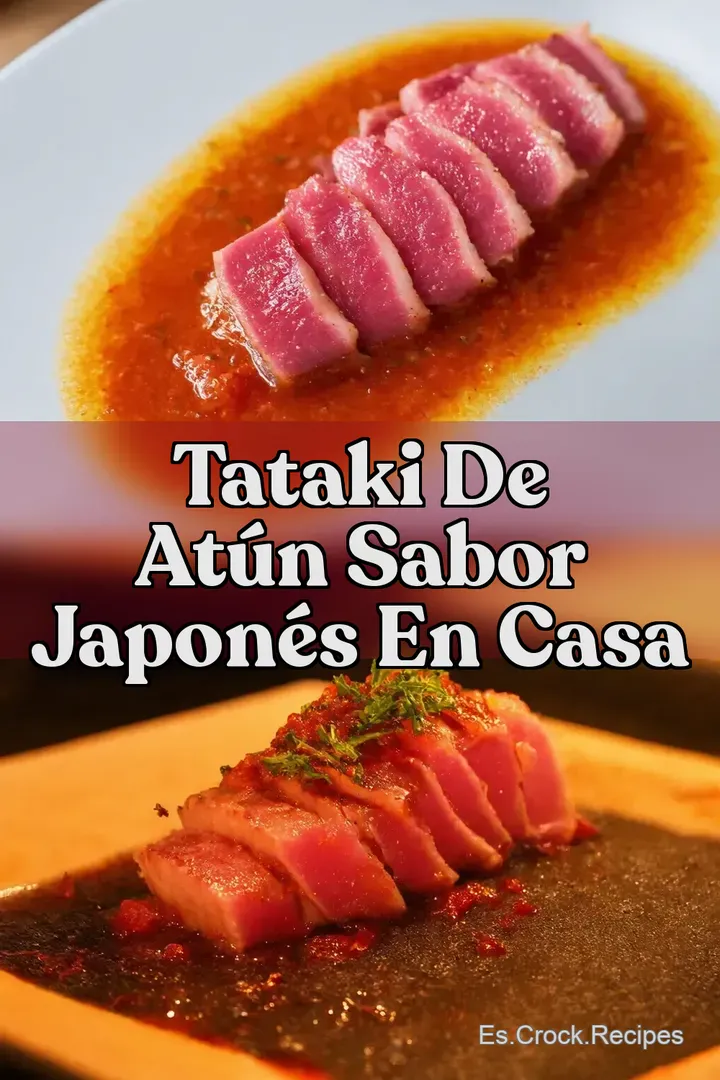 Tataki de At&uacute;n Sabor Japon&eacute;s en Casa