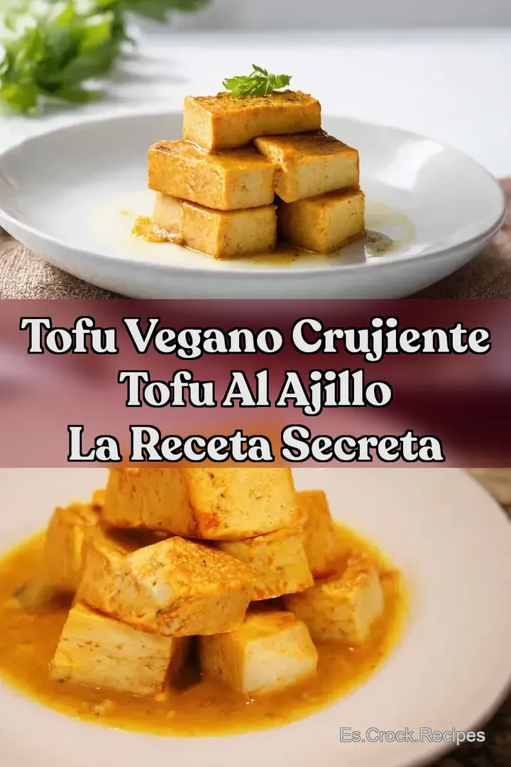 Tofu Vegano Crujiente Tofu al Ajillo La Receta Secreta