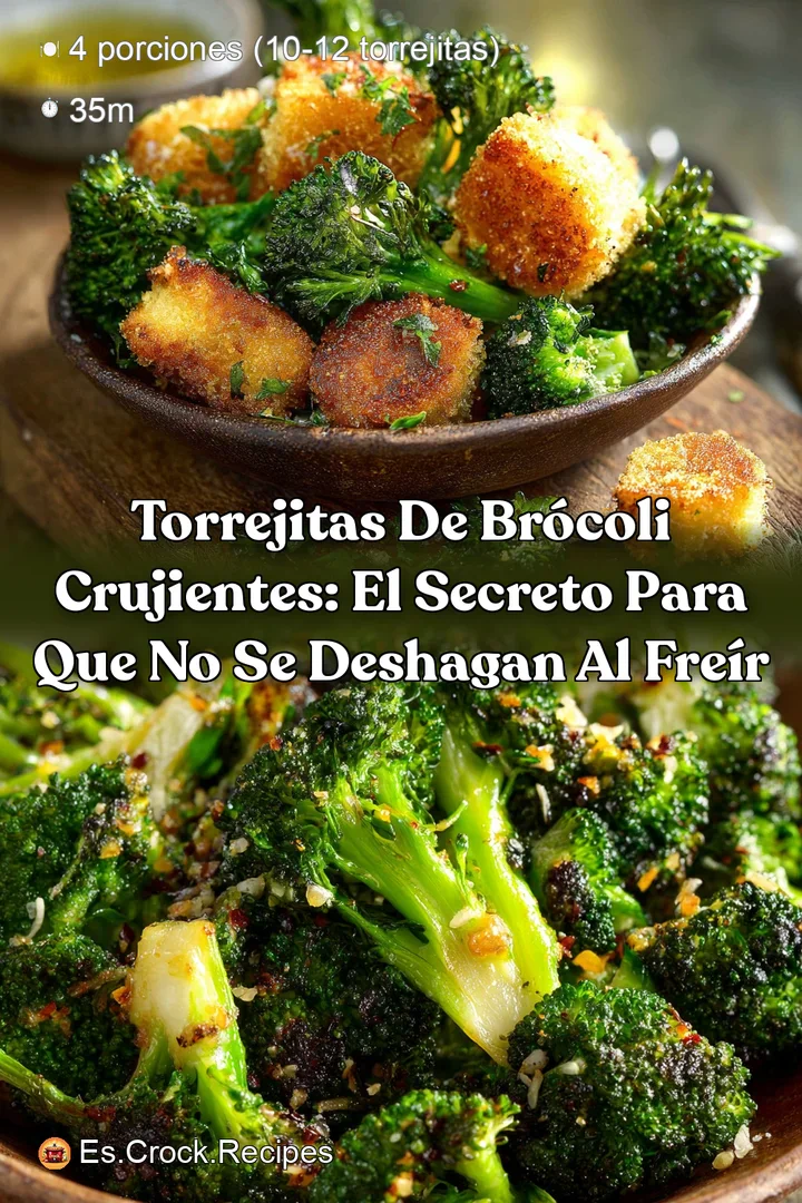 Torrejitas de br&oacute;coli crujientes: El secreto para que no se deshagan al fre&iacute;r