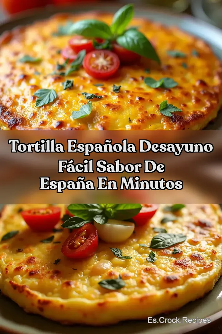 Tortilla Espa&ntilde;ola Desayuno F&aacute;cil Sabor de Espa&ntilde;a En Minutos
