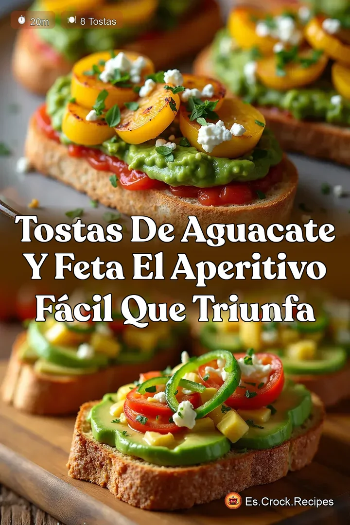 Tostas de Aguacate y Feta El Aperitivo F&aacute;cil que Triunfa