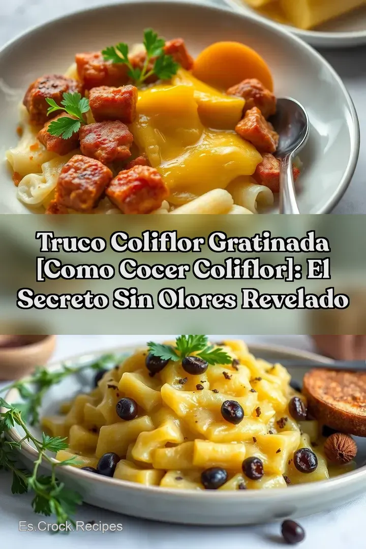 Truco Coliflor Gratinada [como cocer coliflor]: El Secreto Sin Olores Revelado