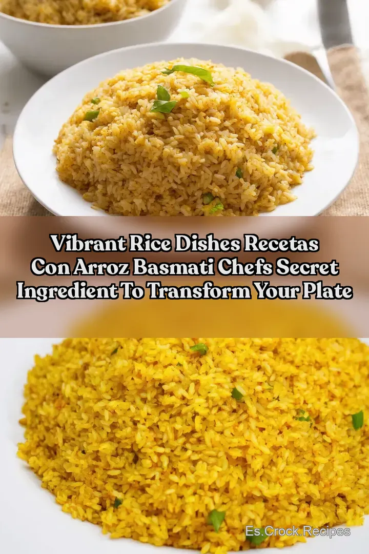 Vibrant Rice Dishes recetas con arroz basmati Chefs Secret Ingredient To Transform Your Plate