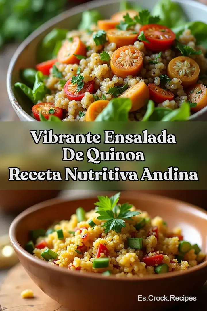 Vibrante Ensalada de Quinoa Receta Nutritiva Andina