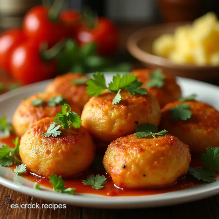 Alb&oacute;ndigas Cremosas De Patata Y Pollo El Secreto De La Abuela presentation