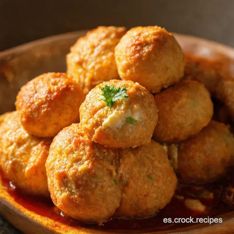 Alb&oacute;ndigas De Queso Rellenas Una Explosi&oacute;n De Sabor presentation