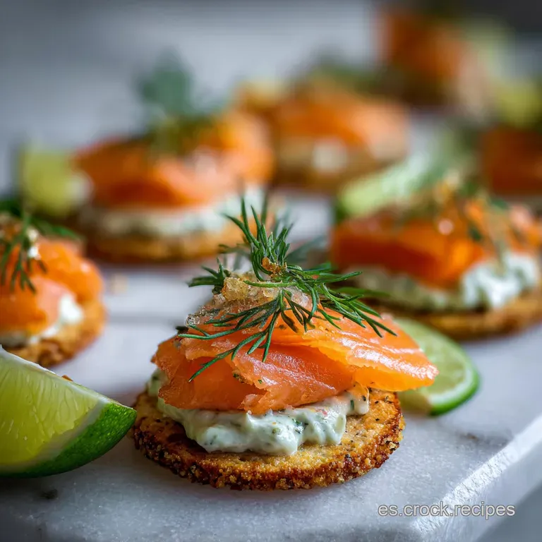 Aperitivo de Navidad f&aacute;cil y r&aacute;pido con salm&oacute;n