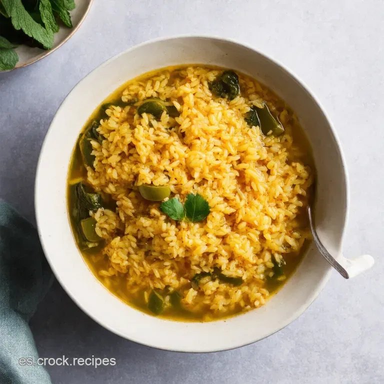 Arroz Caldoso con Verduras Receta de la Abuela