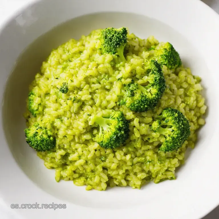 Arroz de Br&oacute;coli Esmeralda Un Tesoro Verde en tu Plato