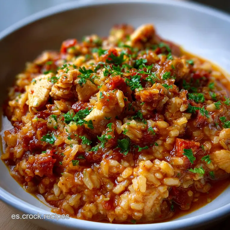 Recetas De Comida: Arroz Meloso De Pollo Y Chorizo presentation