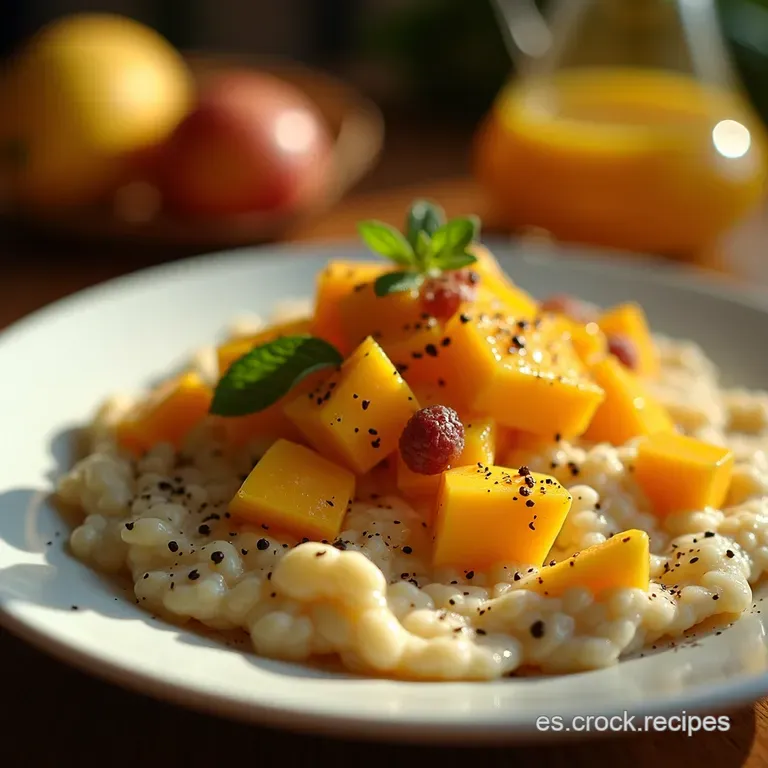 Avena Nocturna Tropical Con Coco Y Mango presentation