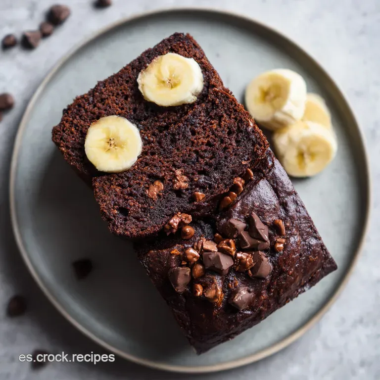 Banana Bread de Chocolate y Pan Esponjoso