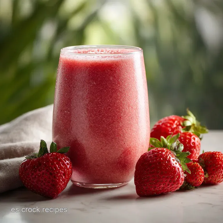 Batido de Fresa Cremoso y Fresco