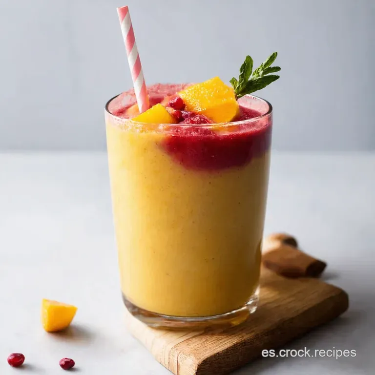 Batidos de Fruta Refrescantes Un Arco&iacute;ris en tu Vaso