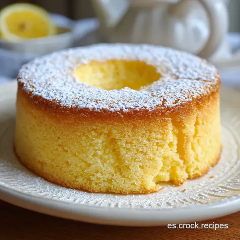 Receta de Bizcocho Casero de Lim&oacute;n