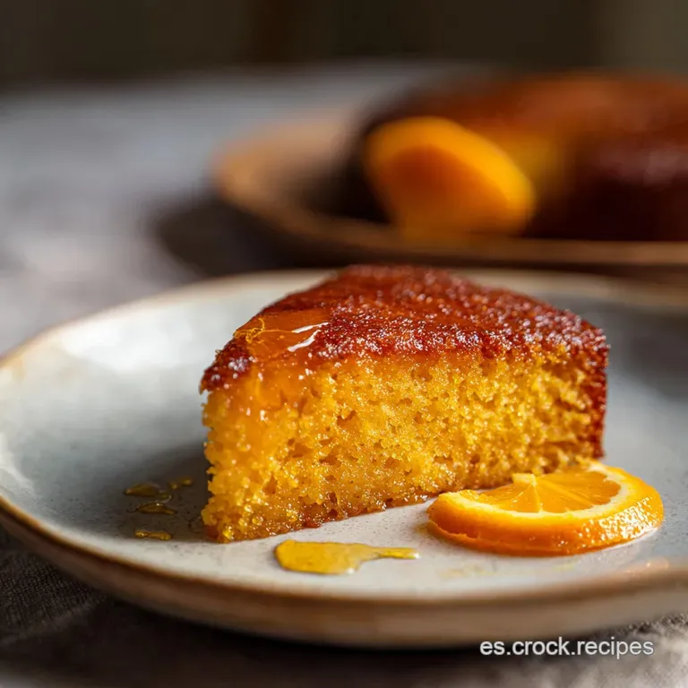 Bizcocho De Naranja Glaseado Casero