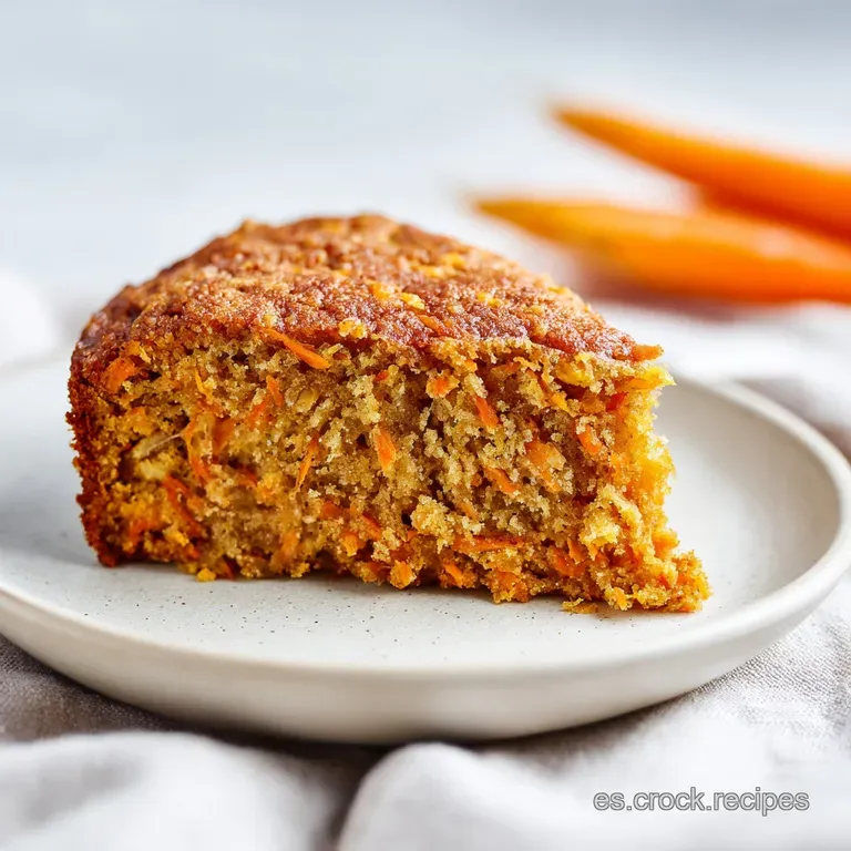 Bizcocho de Zanahoria y Avena: Miga H&uacute;meda