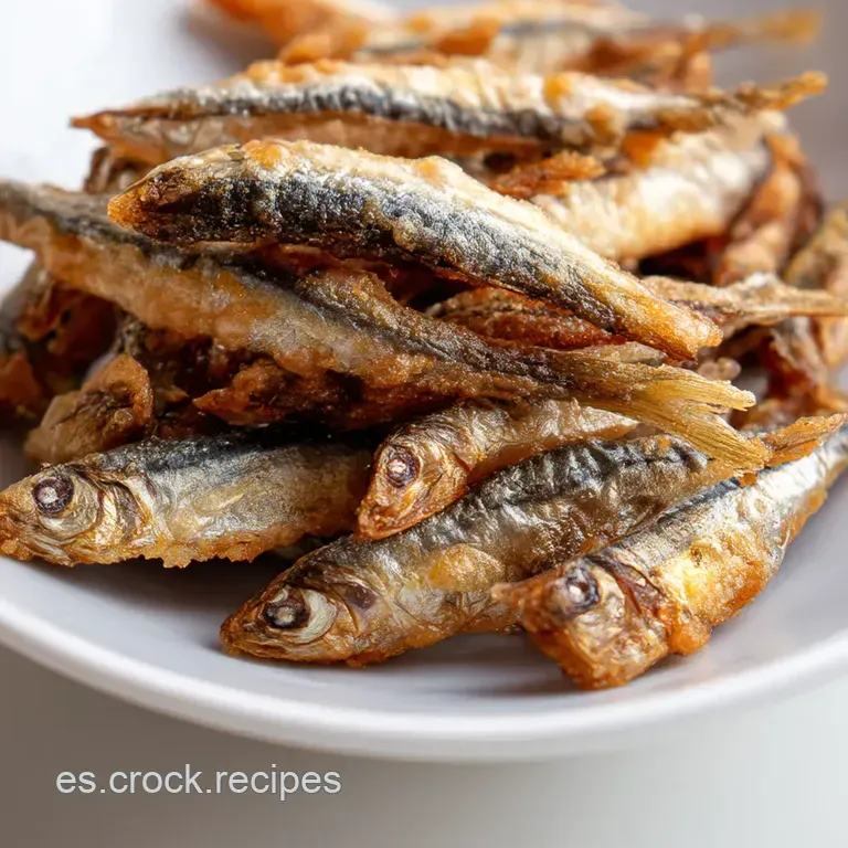 Boquerones Fritos Crujientes Al Estilo Andaluz presentation