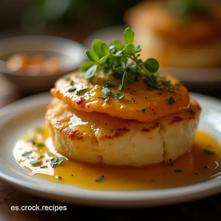 Brie Envuelto En Oro Crujiente Lujo F&aacute;cil Con Miel De Romero Y Compota R&aacute;pida De Higo presentation