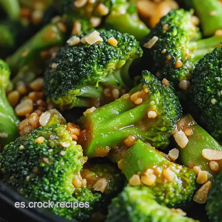 Br&oacute;coli Al Ajillo Con Almendras Tostadas presentation