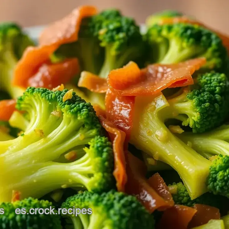 Br&oacute;coli Salteado al Ajillo con Jam&oacute;n Crujiente
