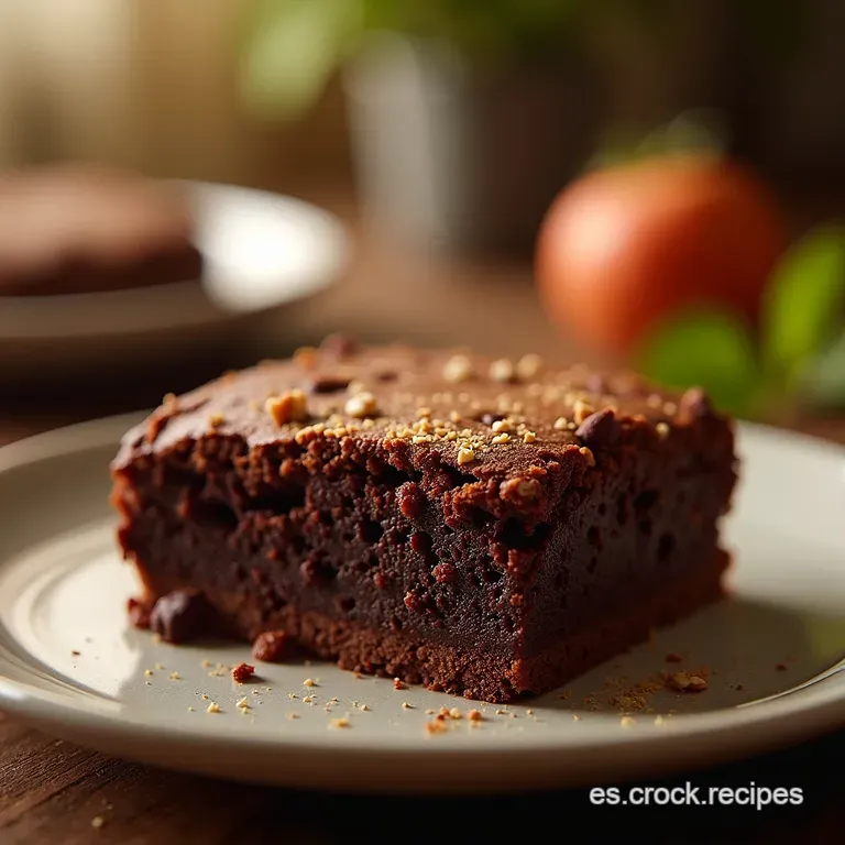 Brownie El Chocolate Es Amor El Secreto Vegano Para Una Corteza Crujiente Y Centro Fundido presentation